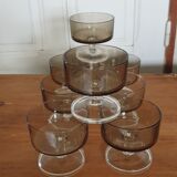 Set of eight glasses