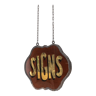 'signs' reverse painted trade sign