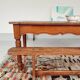 Provencal farmhouse table raw wood