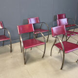 Vintage dining chairs by Segis Italy, 1980s