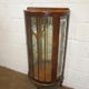 Walnut art deco showcase