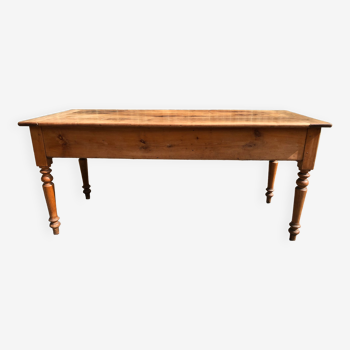 Louis Philippe style solid cherry farmhouse table
