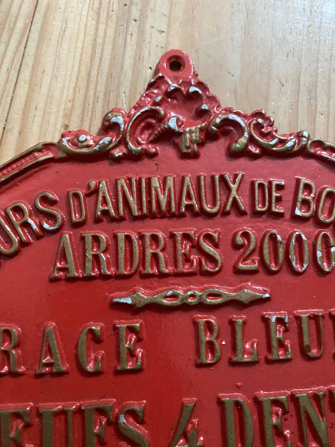 Agricultural competition plate year 2000 model 2