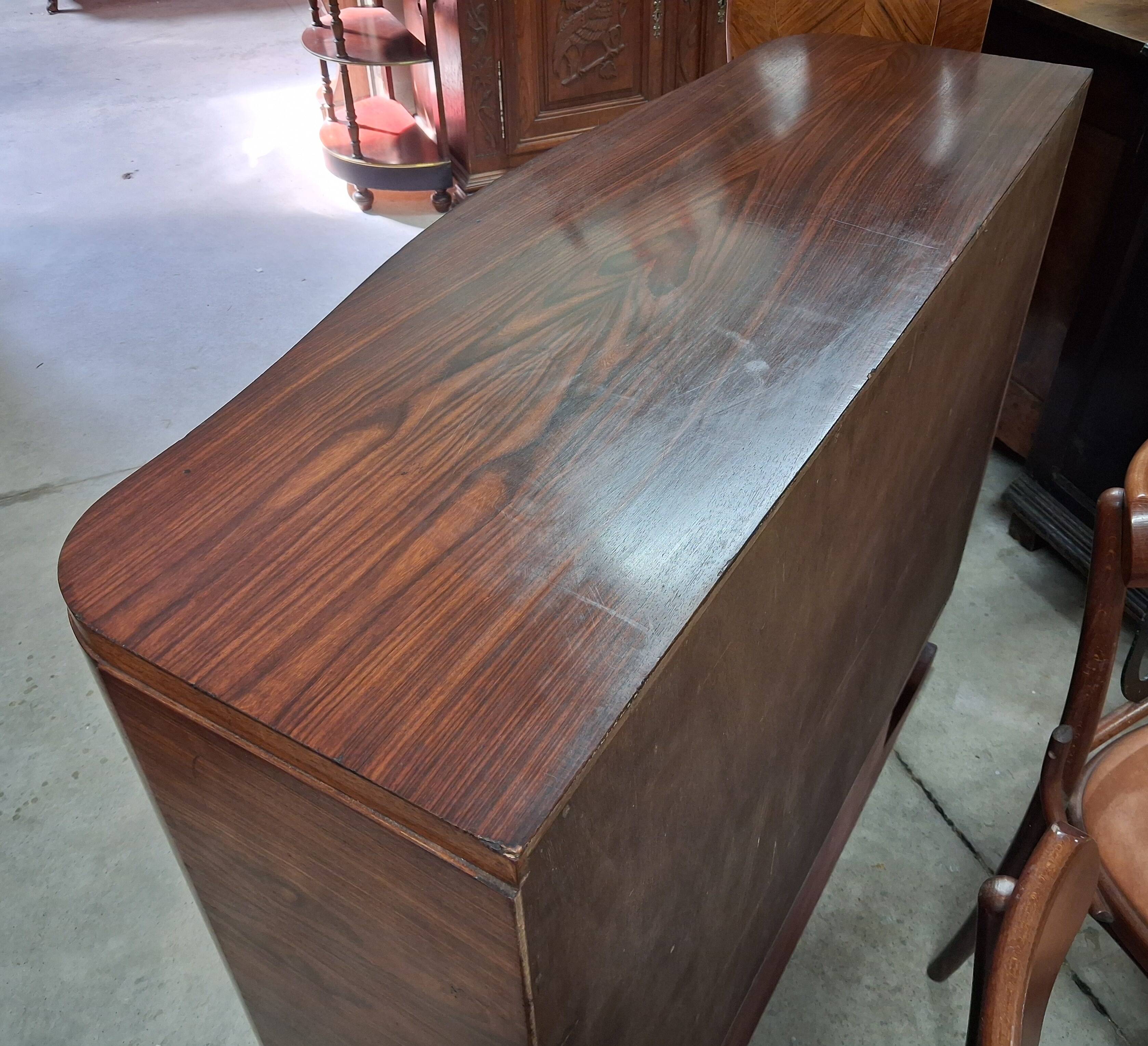 Art Deco display cabinet in rosewood