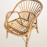 Basket chair in rattan