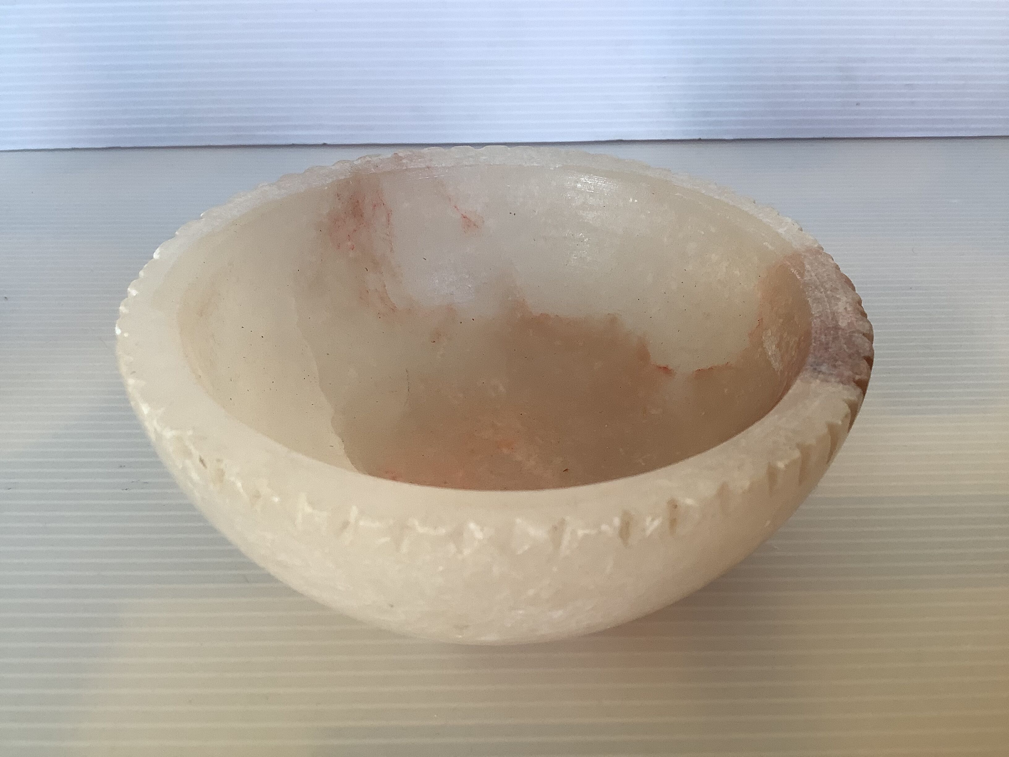 Alabaster box serrated edge