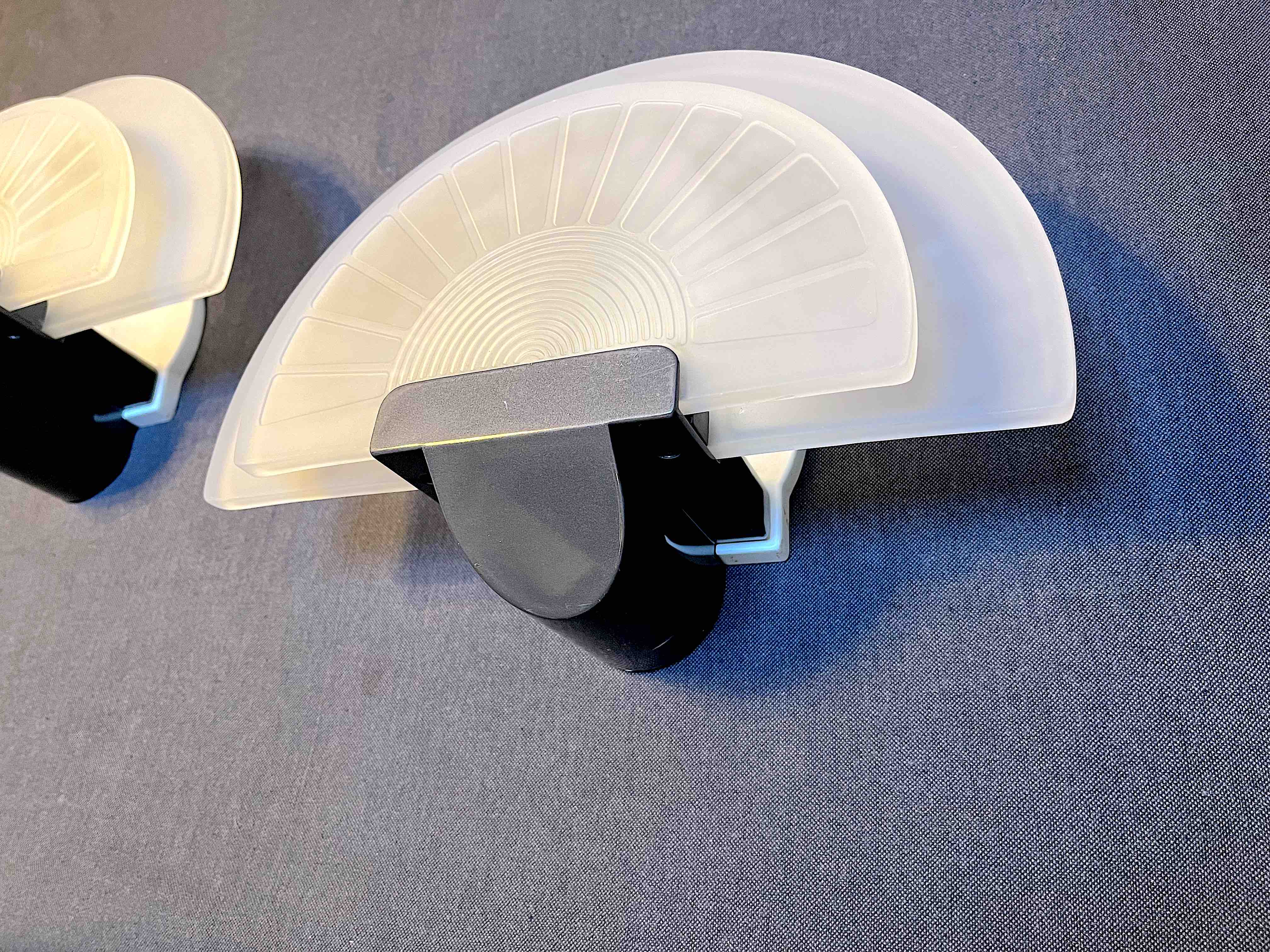 Pair of "Diva" wall lamps, by Ezio Didone for Arteluce, 1980s