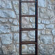 Wooden and iron boat ladder