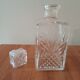 Decorated glass decanter