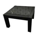 Wood and marble coffee table