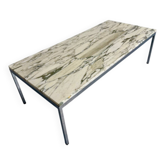 Table basse en marbre design Florence Knoll années 70 vintage