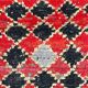 Moroccan carpet red/black - 76 x 253 cm