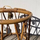 Bamboo and rattan pendant lamp 1960