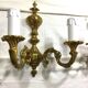 Paire d’appliques Bronze 2 lumières style Louis XV