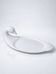 Vintage white faience foie gras platter in the shape of a goose, 1970s.