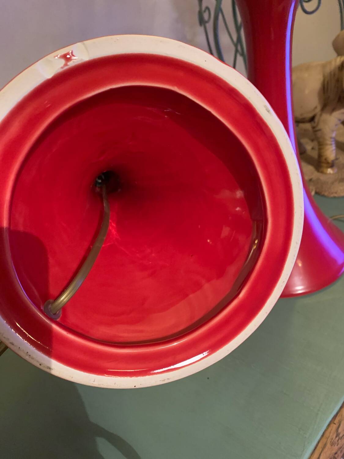 Red tam tam floor lamps