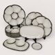 Oyster service in Gien earthenware, 1960
