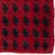 Vintage Handmade Turkish Tulu Rug with Serrated Leaf Design, 100% Wool