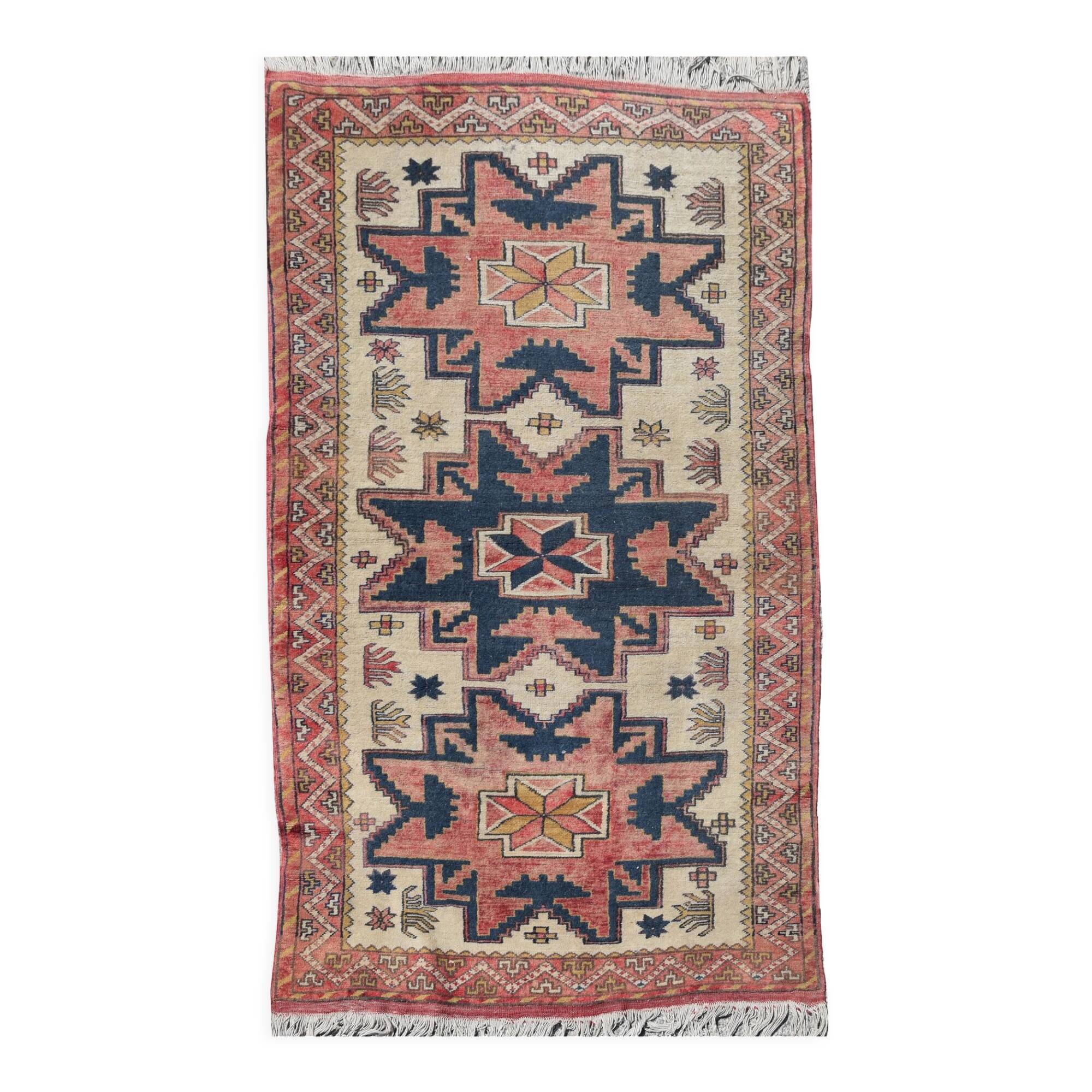 Turkish Kazak oriental carpet : 1.05 x 1.78 m