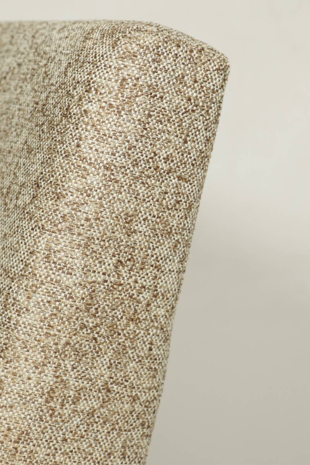Scandinavian armchair and footrest granola beige concluded by H.Lis 300-190