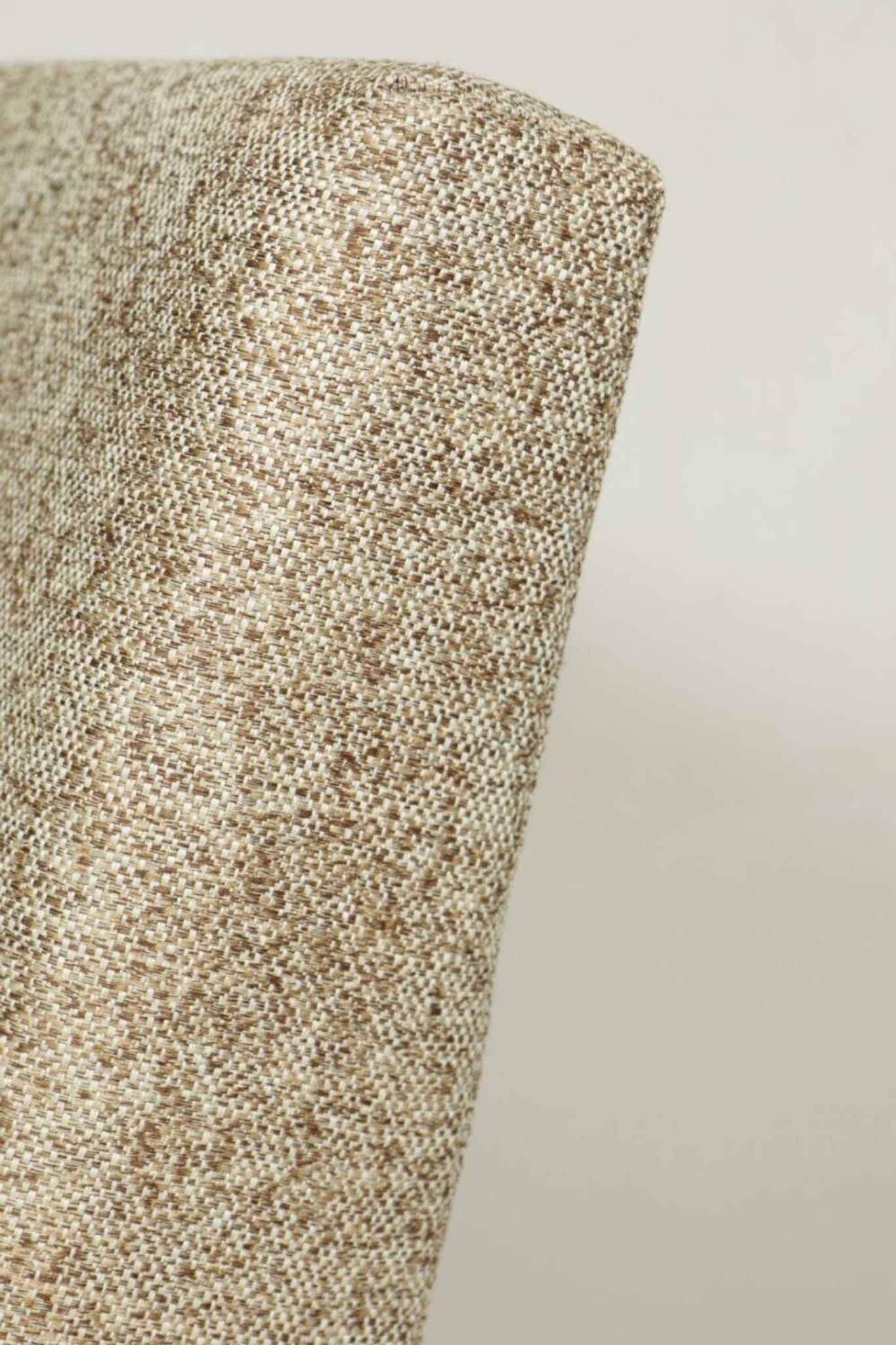Scandinavian armchair and footrest granola beige concluded by H.Lis 300-190