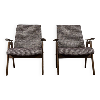 Fauteuils par Jaroslav Šmídek pour Jitona, Tchécoslovaquie, 1960s, Set de 2