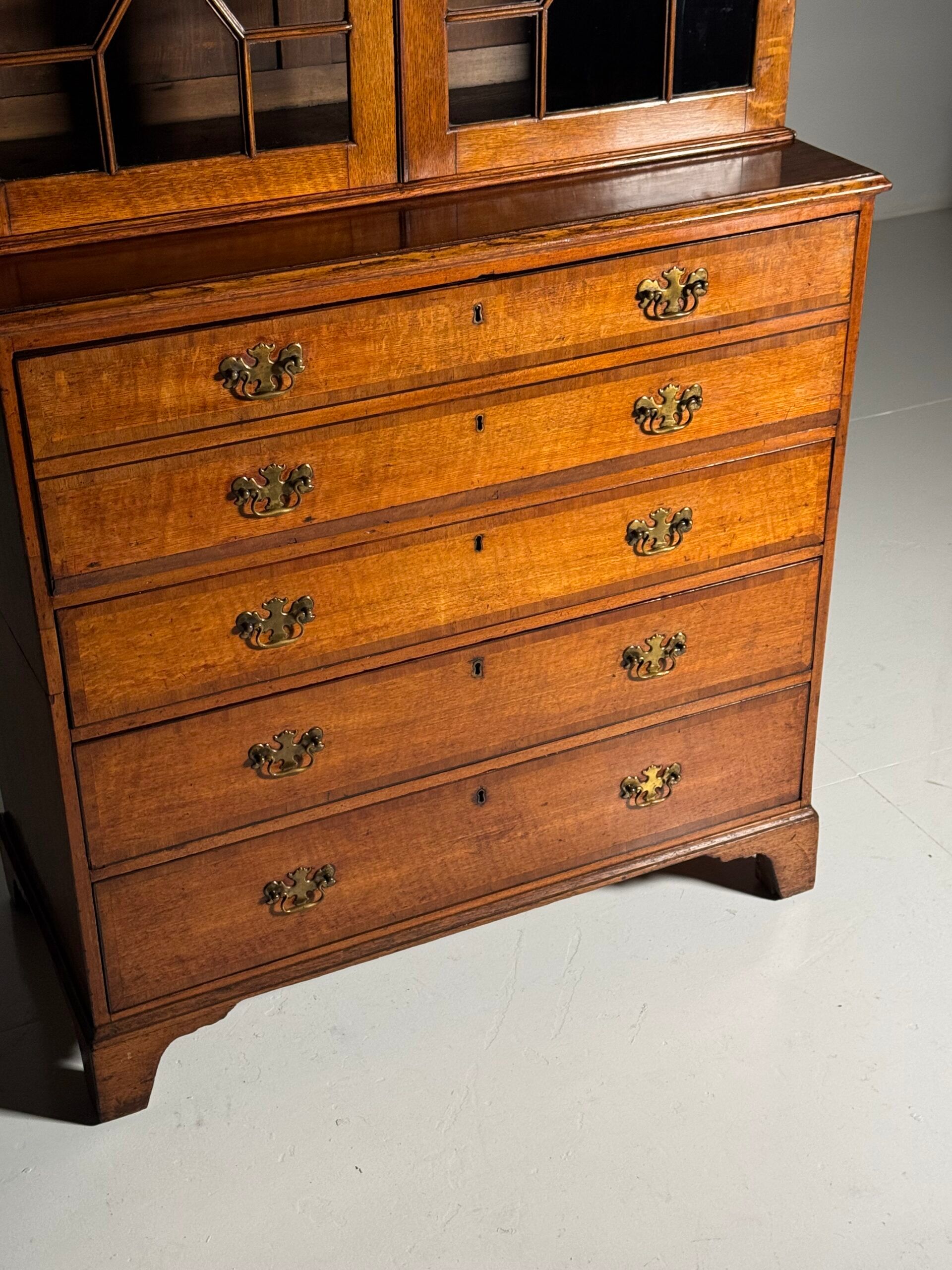 Bureau bibliothèque anglais vers 1800