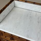 Faux bamboo chest of drawers 1900