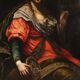 Ancient Italian painting from the 17th century, allegory of magnificence