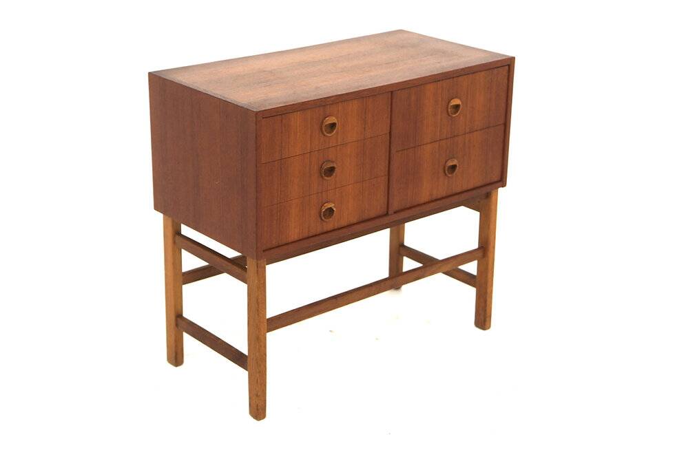 Scandinavian teak chest of drawers, Sweden, 1960