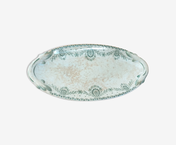 Ravier en porcelaine Terre de Fer Creil et Montereau modèle Bruxelles