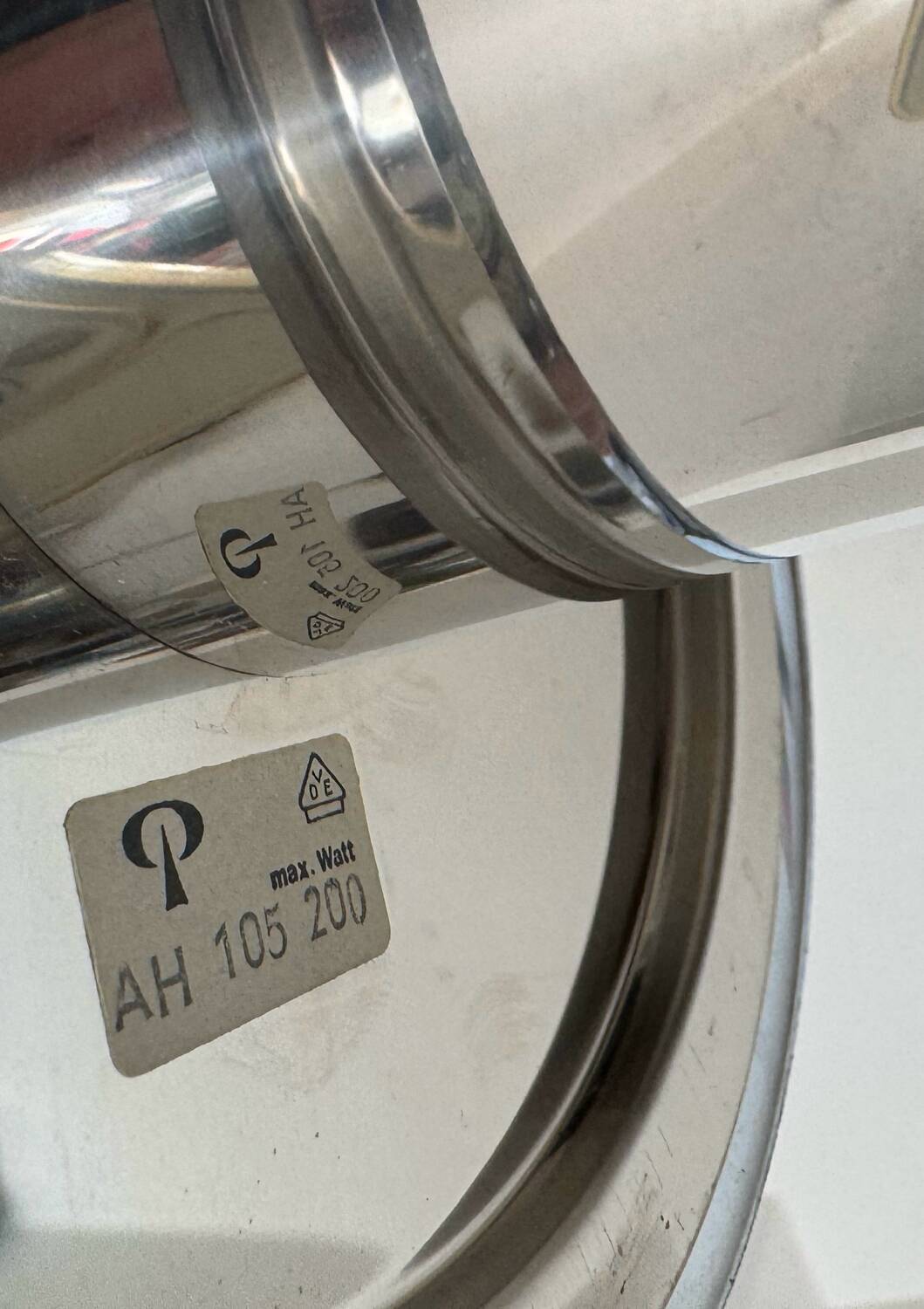 Bubble glass pendant light from the 70s