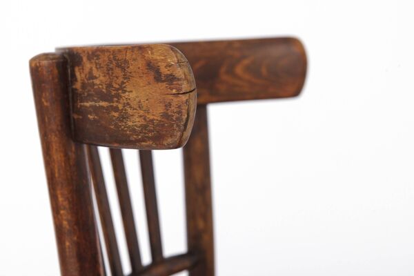 Chaise vintage années 1950 Allemagne, bois de hêtre, chaise en bois du milieu du siècle, salle à manger