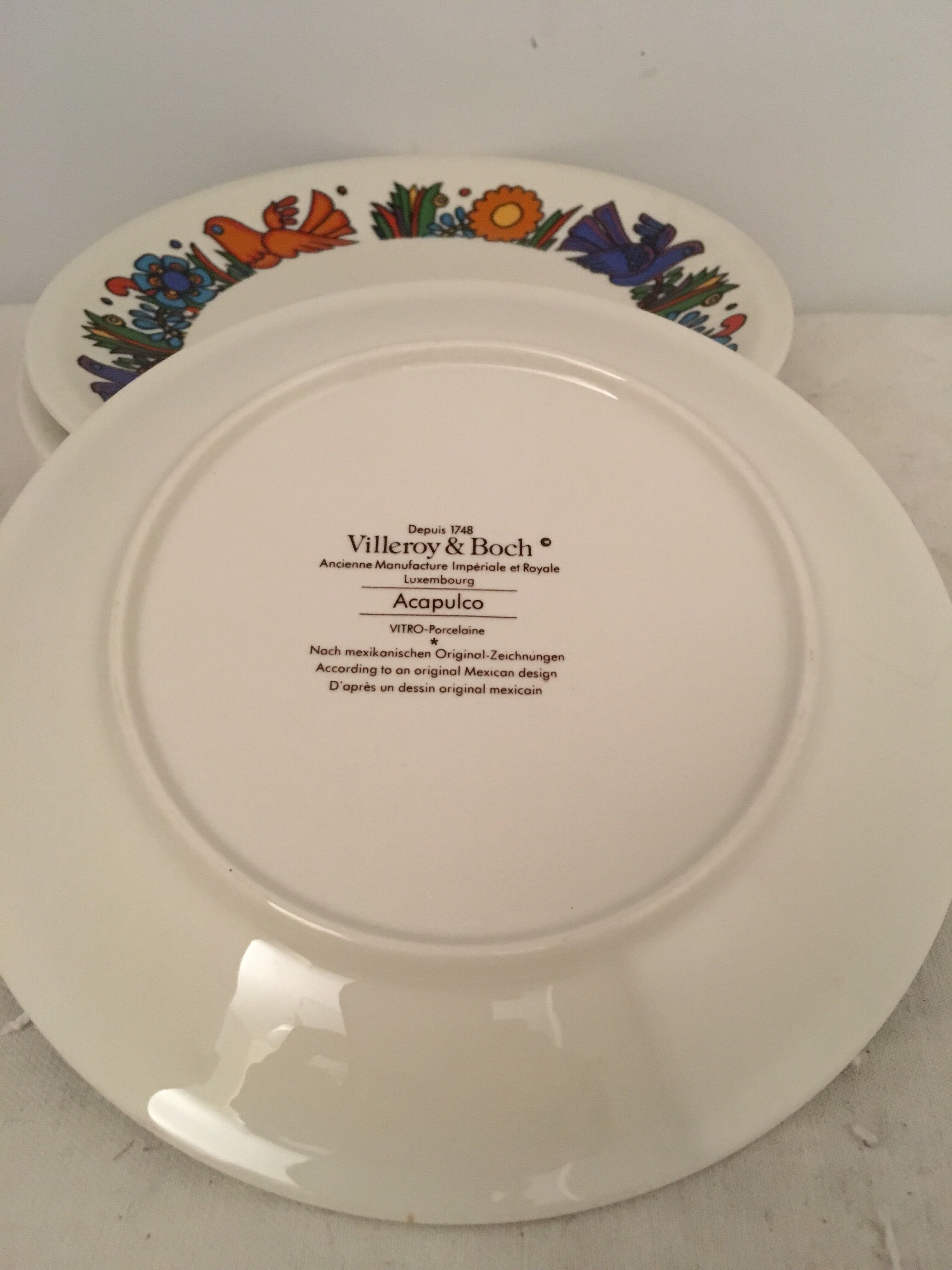 Lot of 6 plates Acapulco