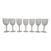 Vintage wine glasses in cut glass
