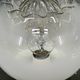 Pair of 1960s Italian Murano Glass, Chrome and Wood Table Lamps