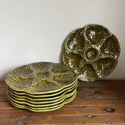8 oyster plates Barbotine