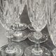 12 antique crystal champagne flutes