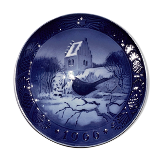 Royal Copenhagen porcelain Christmas plate 1966