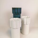 Modern Scandinavian set of 3 Konvex vases by Karin Björquist Gustavsberg, Sweden.