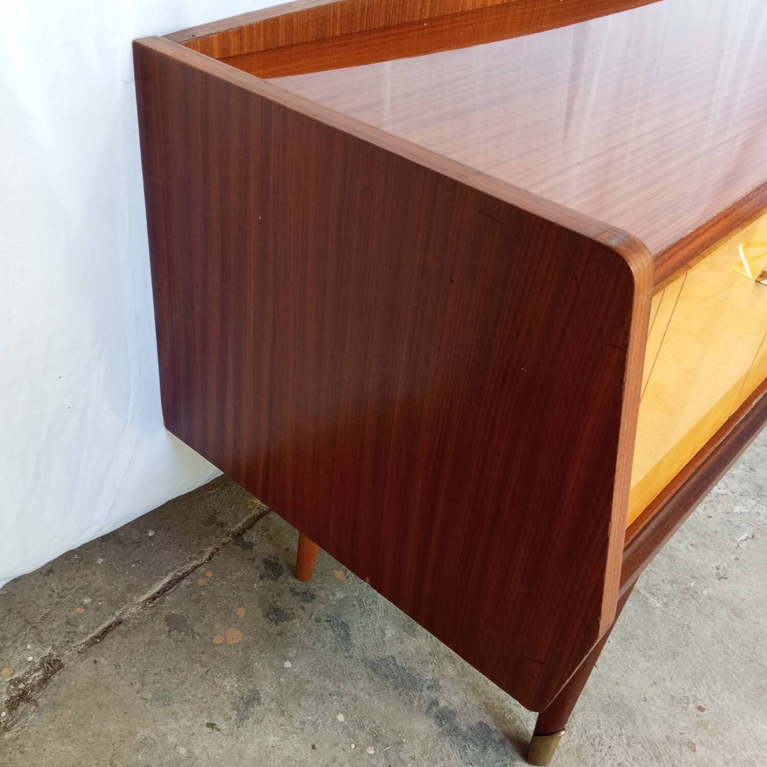 Vintage sideboard with two doors and two drawers