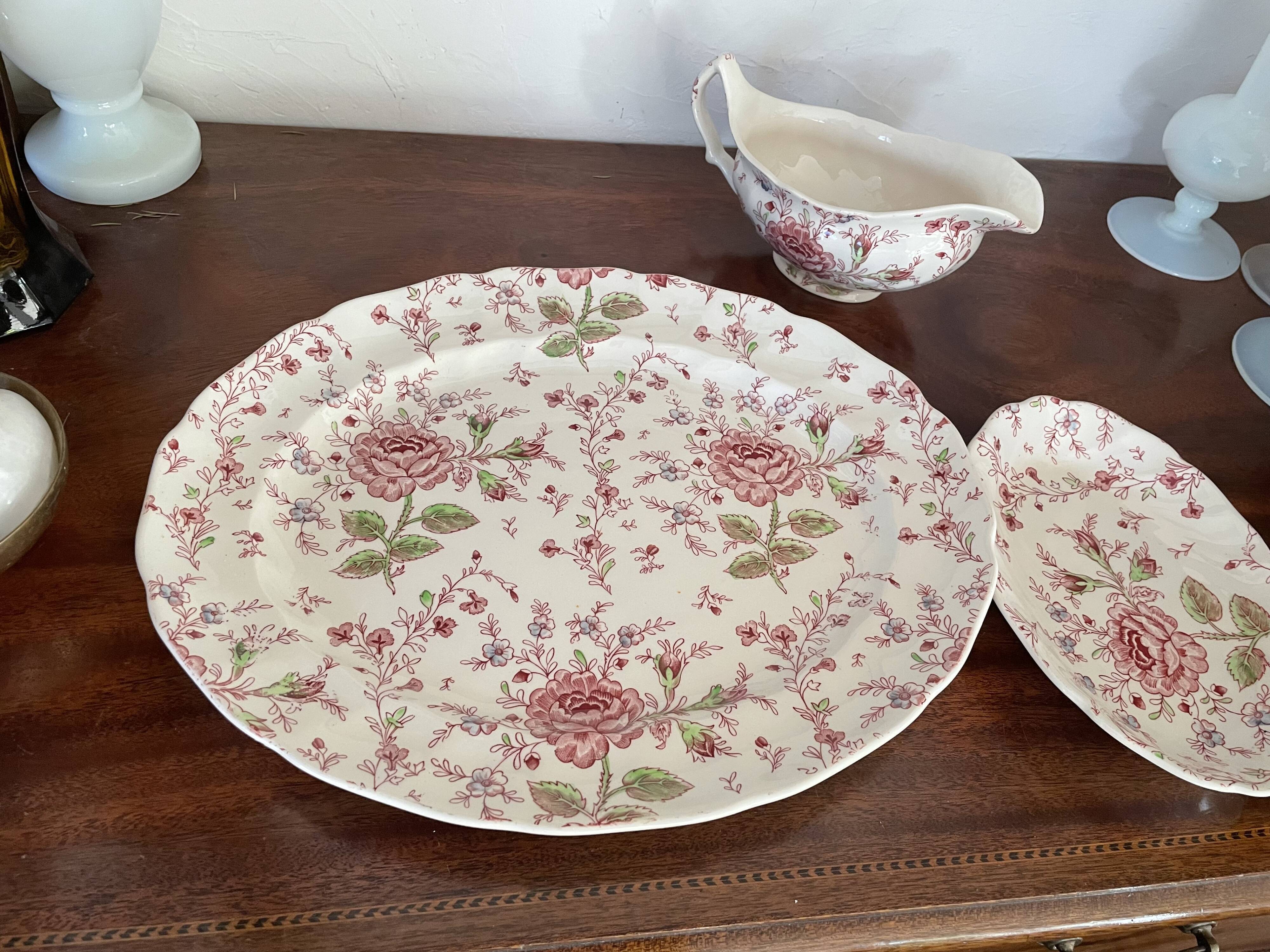 Vintage Rose Chintz Johnson Brothers dishes