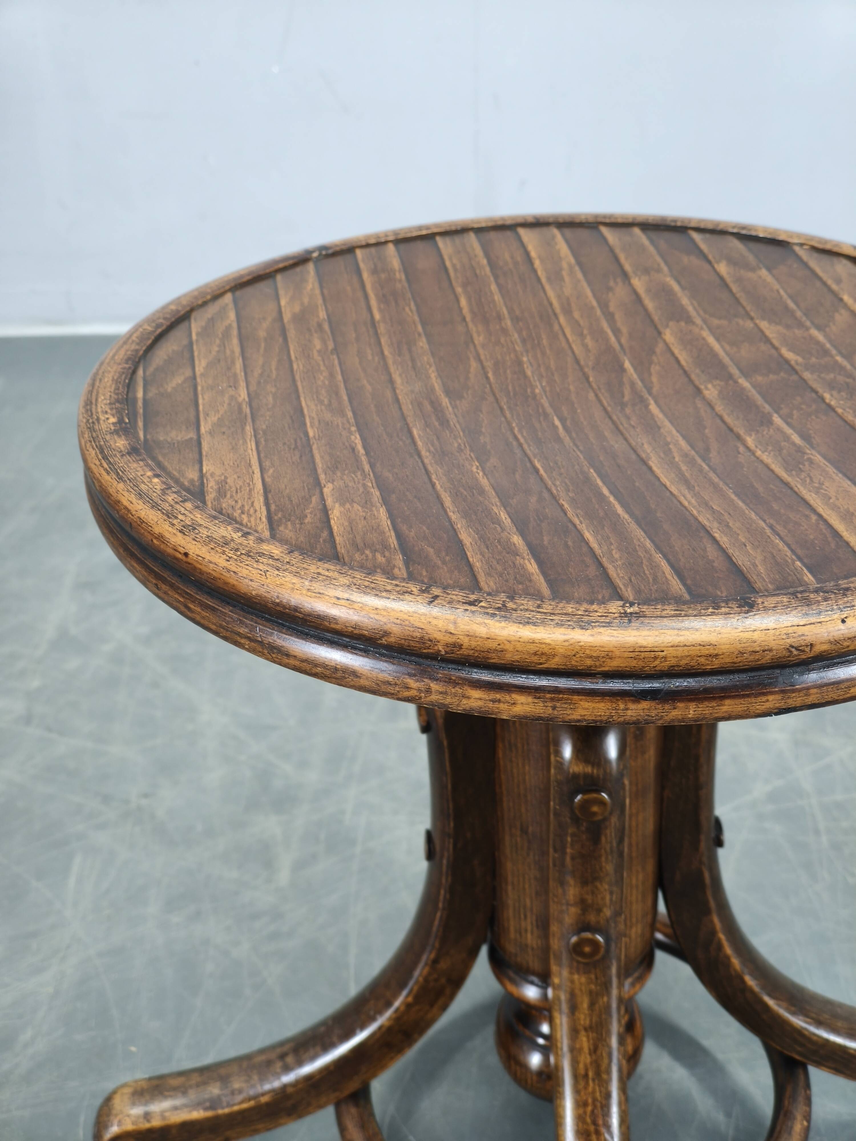 Art Deco Adjustable Piano Stool by Fischel, Czechoslovakia 1930s