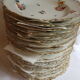 Old table service of 18 pieces in porcelain of limoge