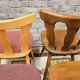 Set of 6 mismatched Baumann style bistro chairs from the 1970s