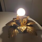 Masca style wall lamp in gilded metal