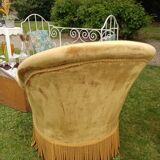 Velvet toad armchair