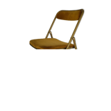 Folding chair Souvignet velvet and metal