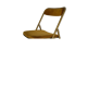 Chaise pliante Souvignet velours et métal