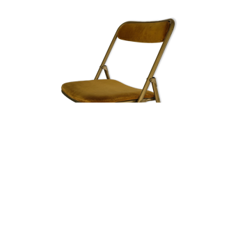 Chaise pliante Souvignet velours et métal